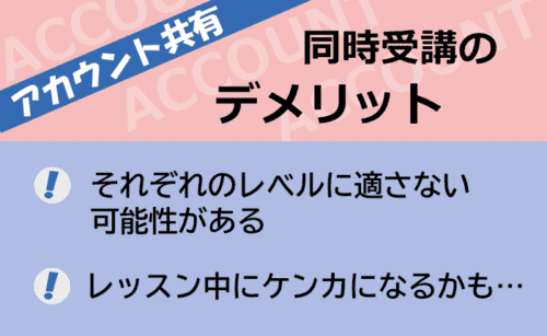 同時受講のデメリット